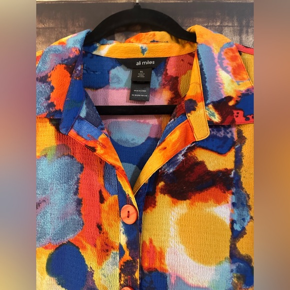 💙Multicolor Abstract Blazer Jacket💙 - Picture 3 of 3